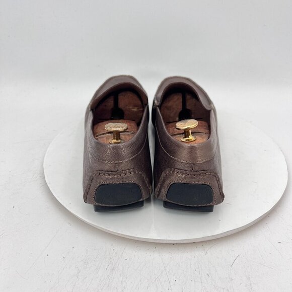 Donald J Pliner Vieto Men Size 11M Gold leather Slip On Loafer Casual Shoes - Picture 5 of 14